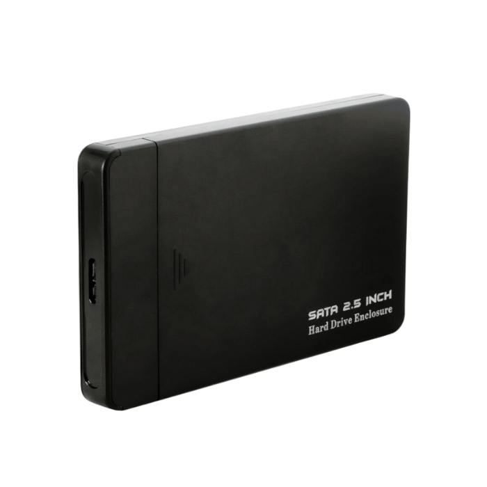 SANZANG 2.5" USB 3.0 SATA External Hard Drive Enclosure - For HDD/SSD, White, Water Resistant